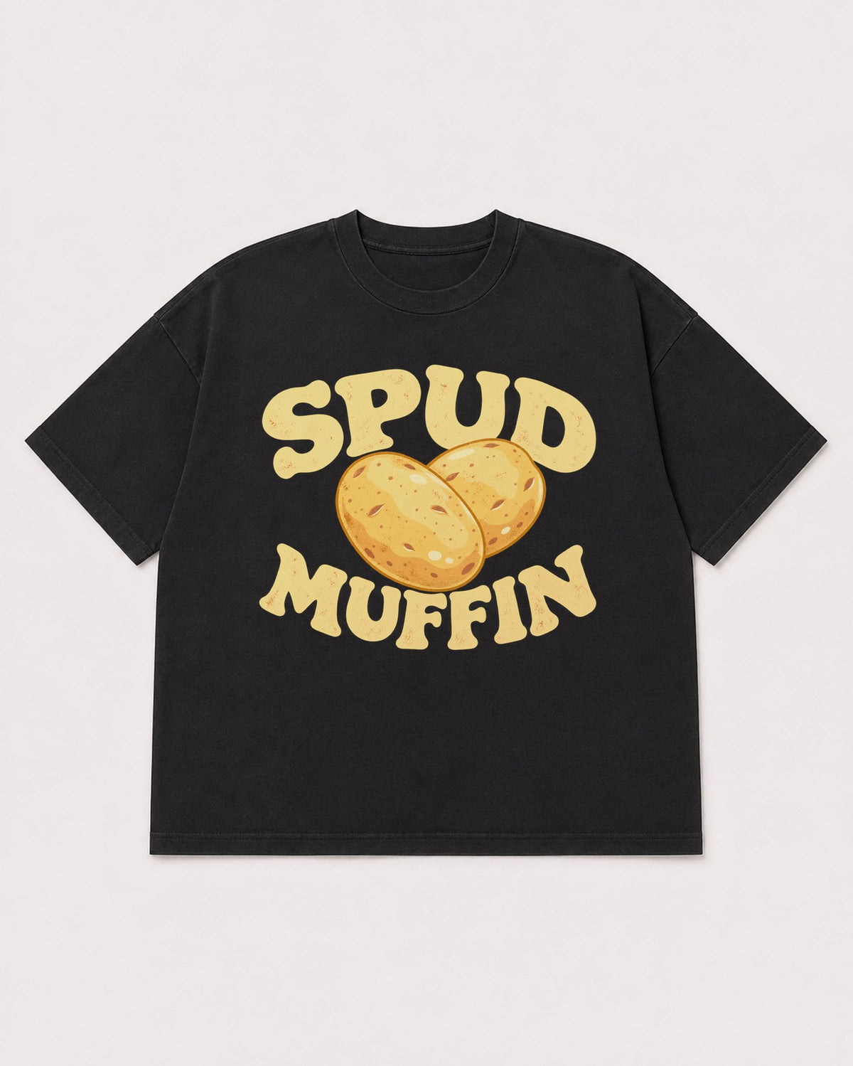 Mockup Boxy Heavyweight Tee Black product