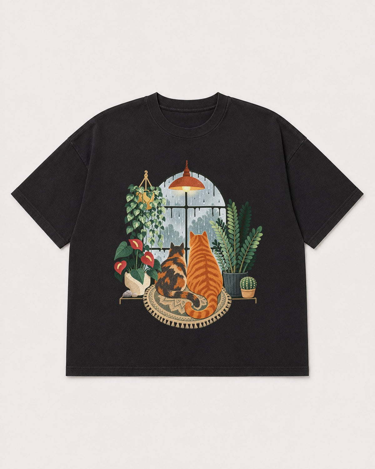 Mockup Boxy Heavyweight Tee Black product