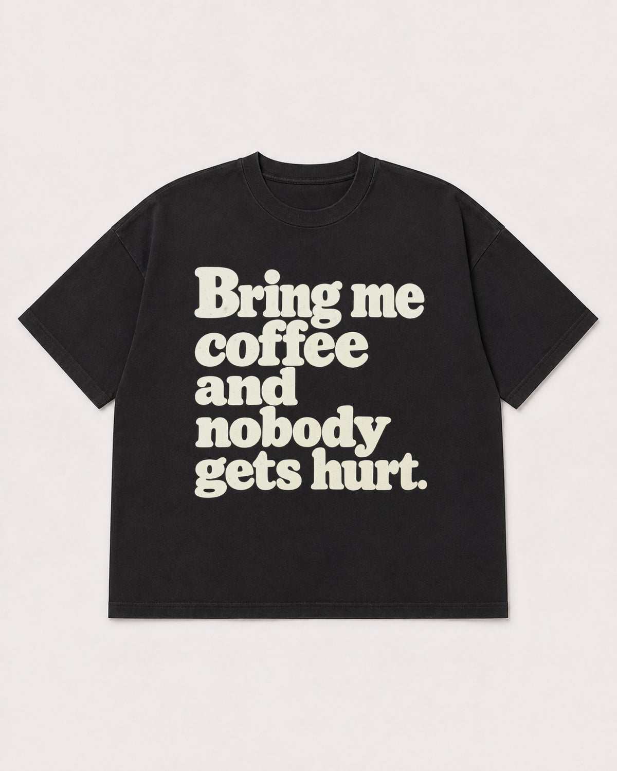Mockup Boxy Heavyweight Tee Black product