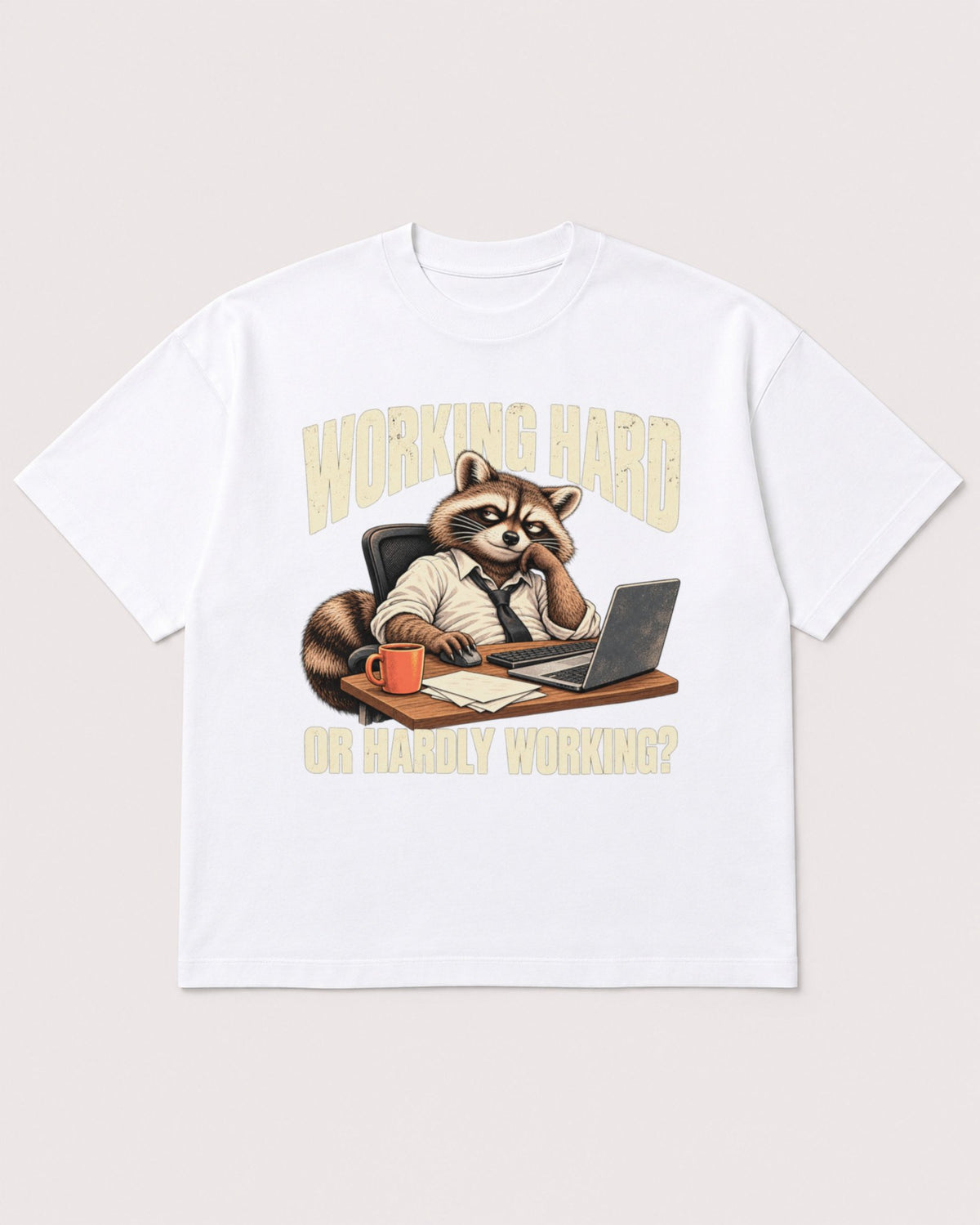 Mockup Boxy Heavyweight Tee White product