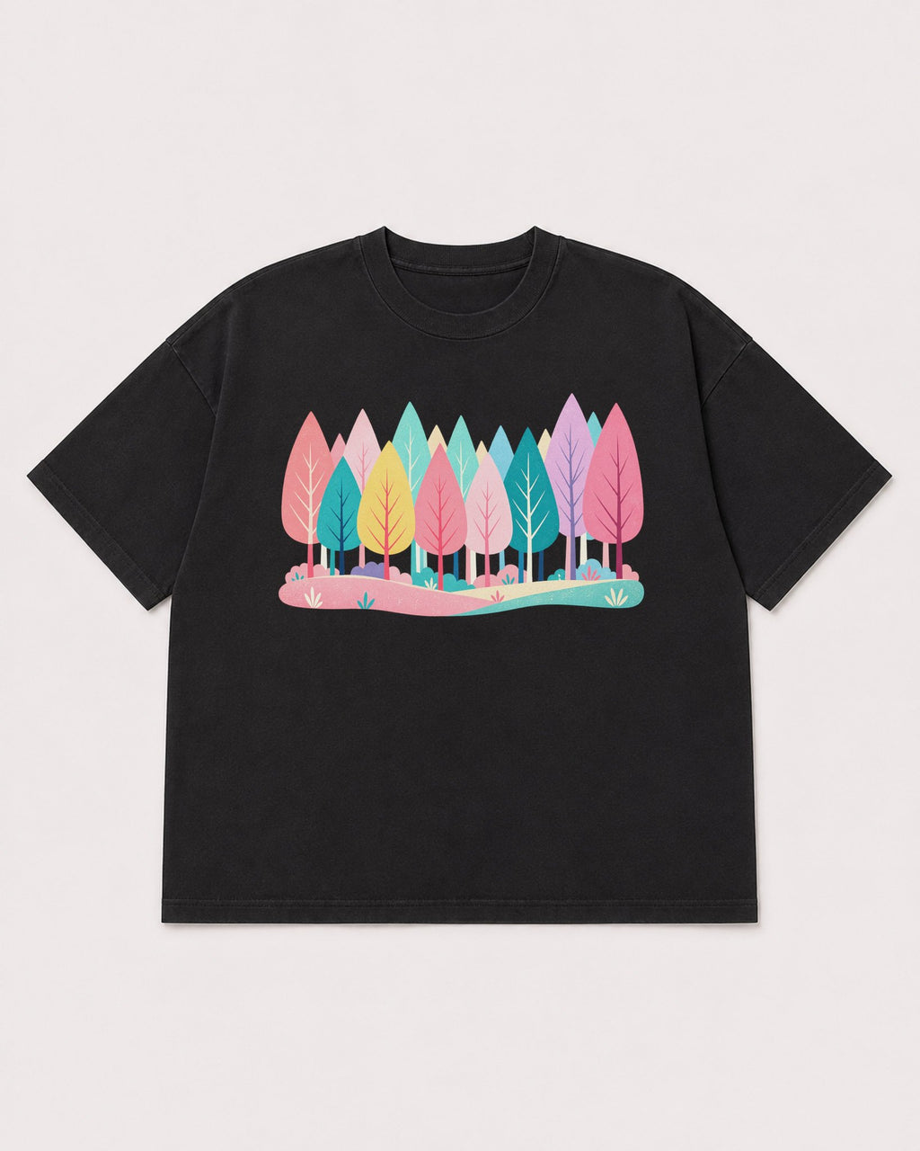 Mockup Boxy Heavyweight Tee Black product