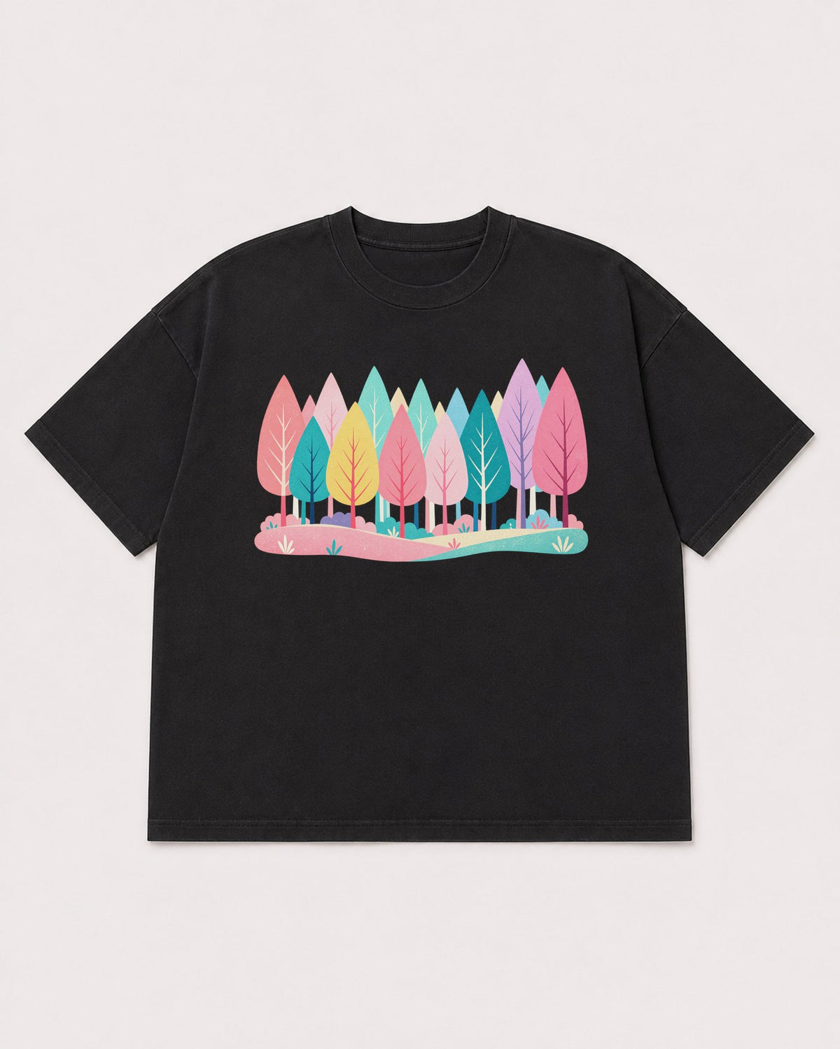 Mockup Boxy Heavyweight Tee Black product