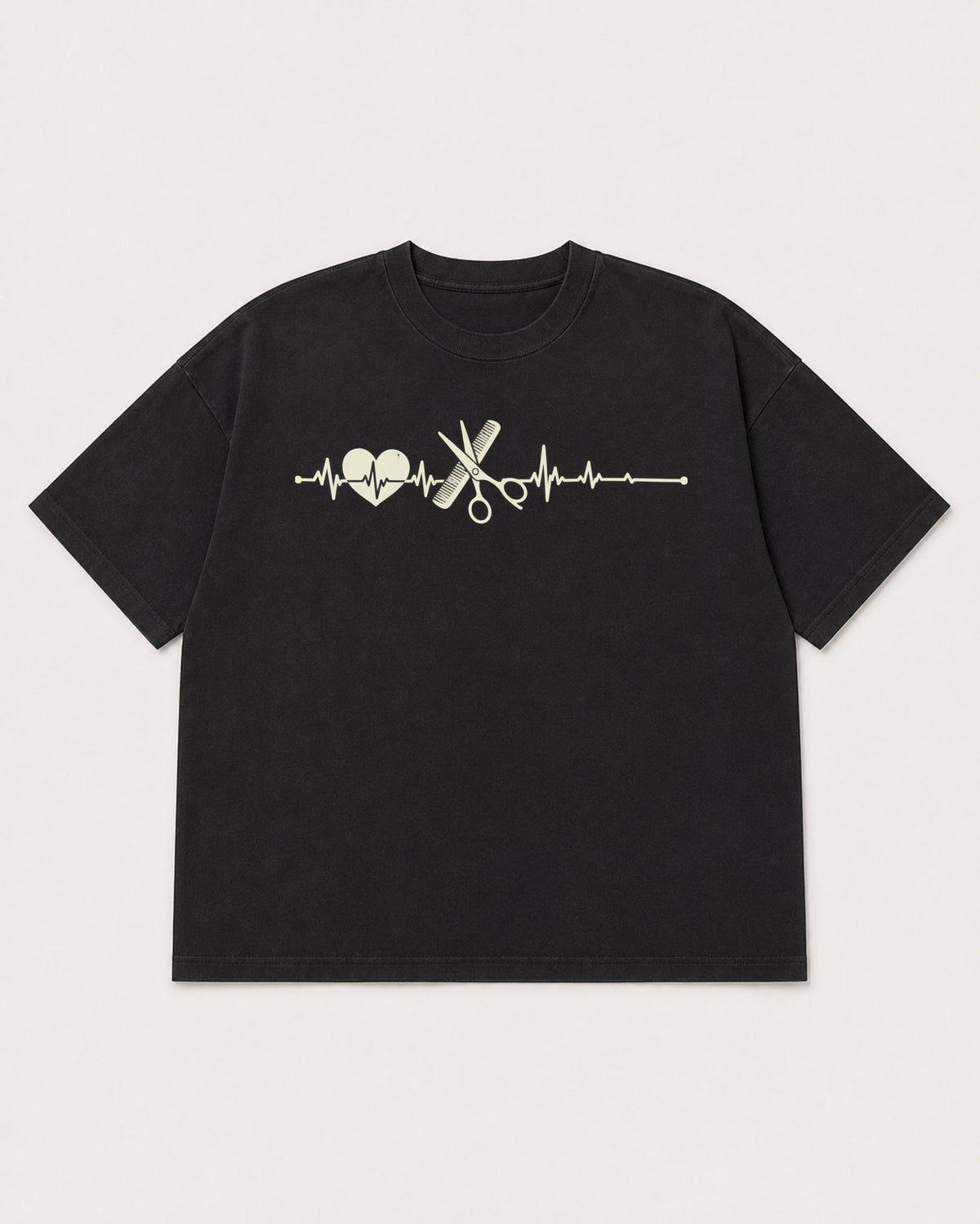 Mockup Boxy Heavyweight Tee Black product