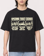 Mockup Boxy Heavyweight Tee Black male close-up 41