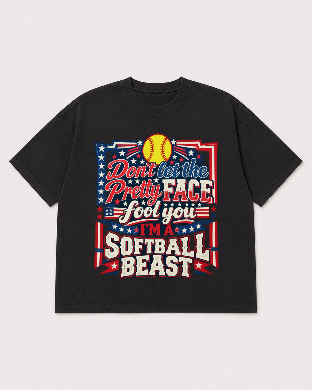 Mockup Boxy Heavyweight Tee Black product