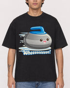 Mockup Boxy Heavyweight Tee Black male close-up 06