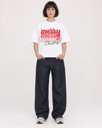 Mockup Boxy Heavyweight Tee White female full-body 39