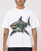 Mockup Boxy Heavyweight Tee White male close-up 06