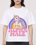 Mockup Boxy Heavyweight Tee White female close-up 03