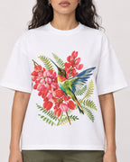 Mockup Boxy Heavyweight Tee White female close-up 07