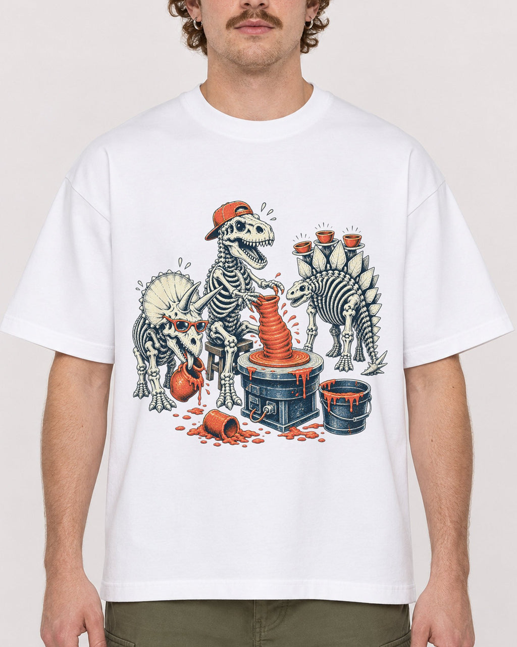 Mockup Boxy Heavyweight Tee White male close-up 09