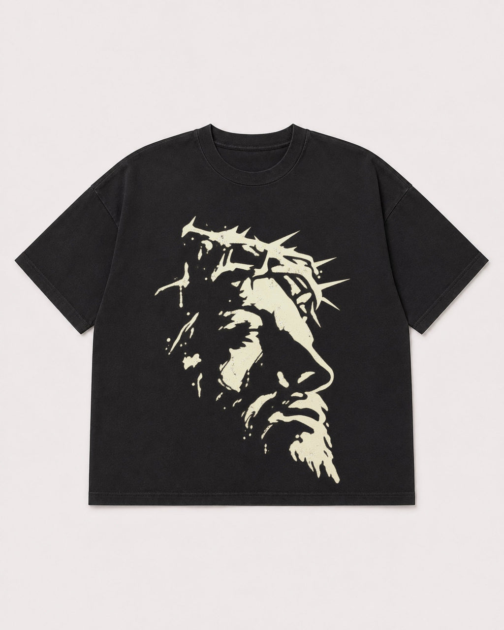 Mockup Boxy Heavyweight Tee Black product