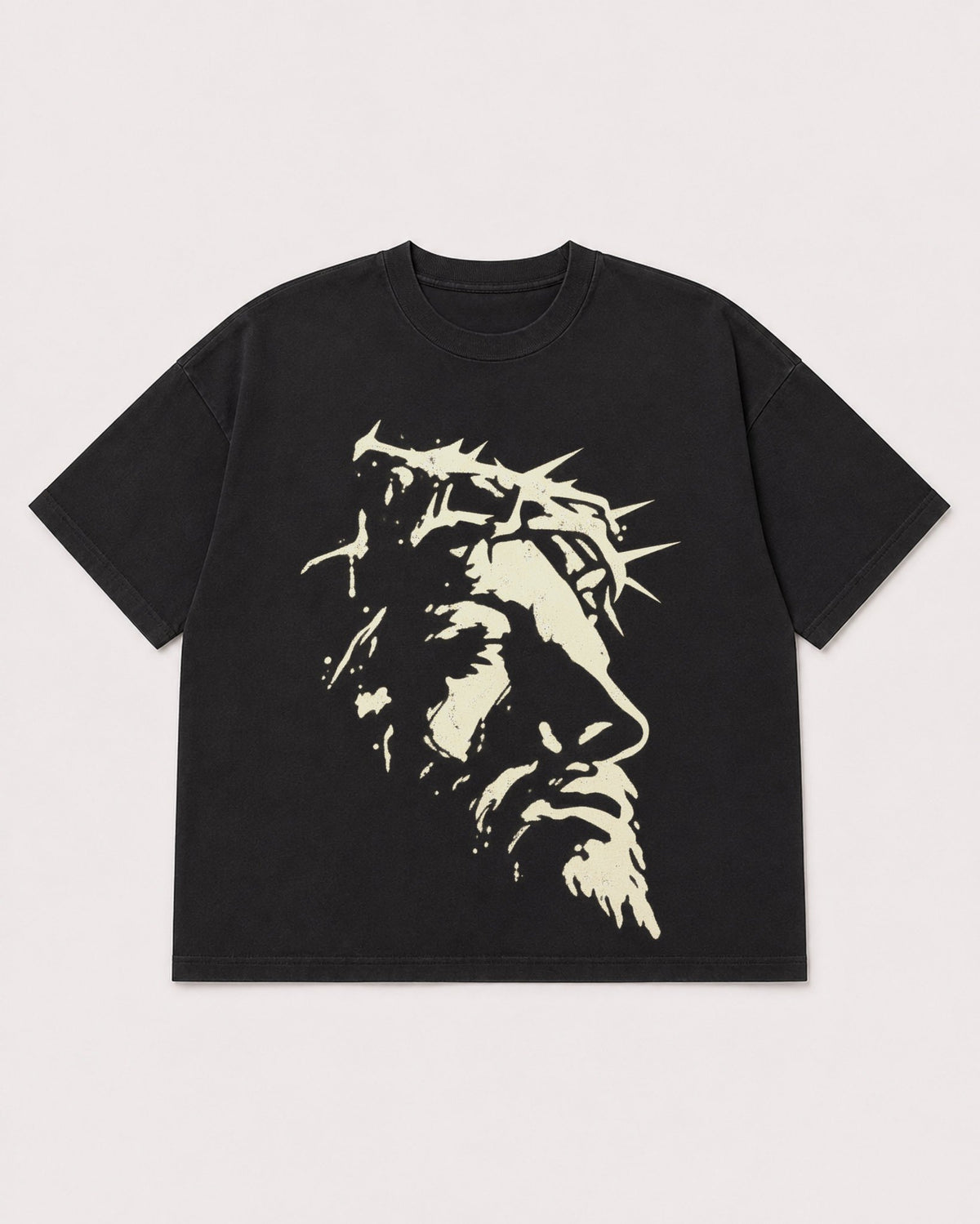 Mockup Boxy Heavyweight Tee Black product