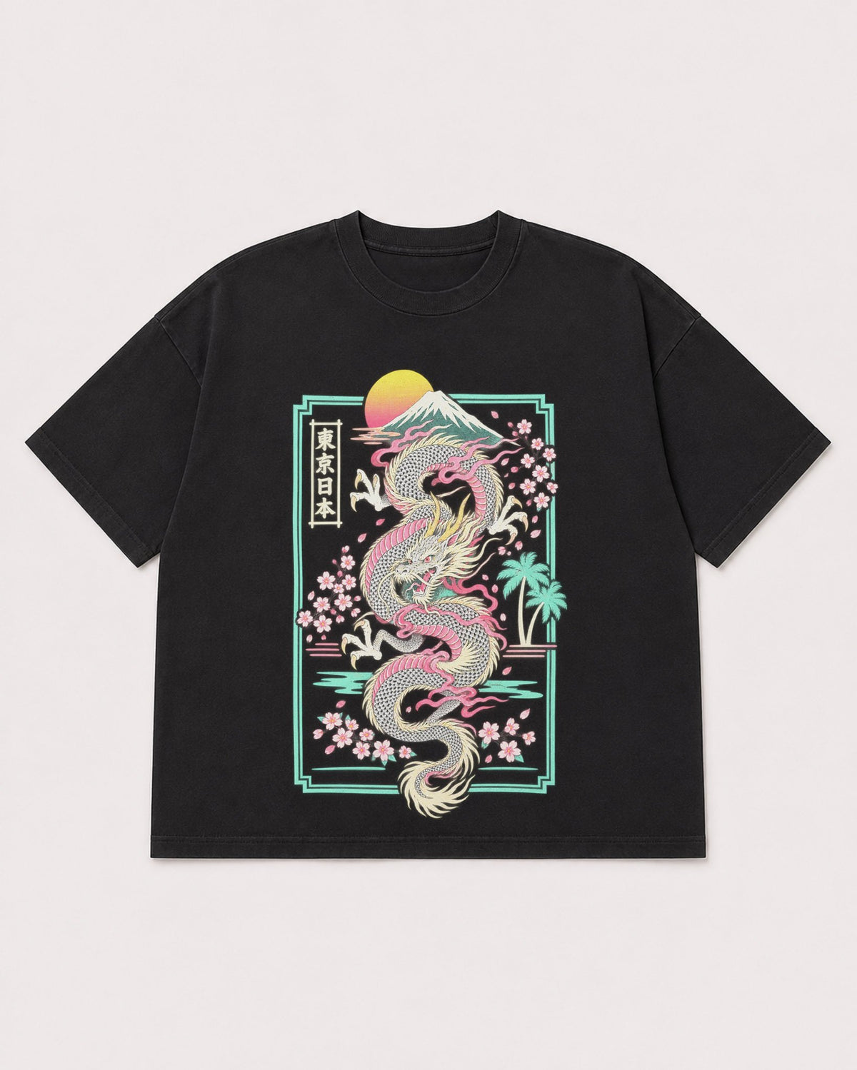 Mockup Boxy Heavyweight Tee Black product