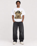 Mockup Boxy Heavyweight Tee White male full-body 05