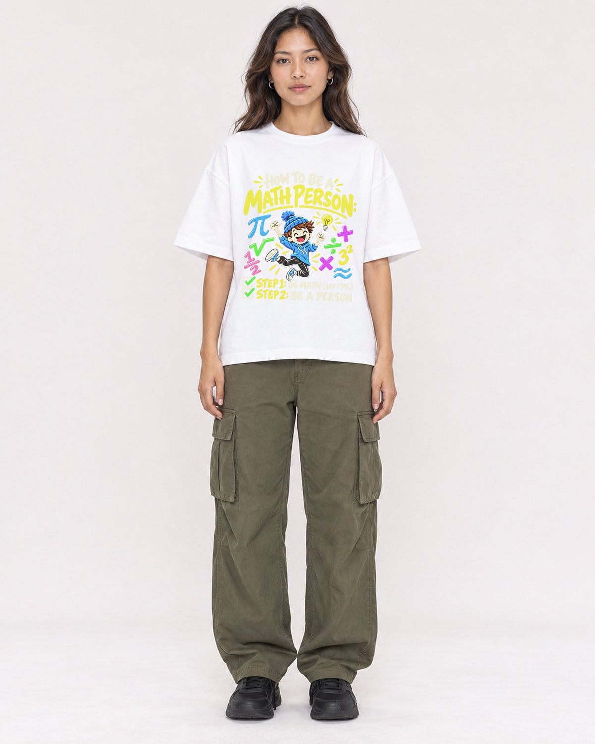 Mockup Boxy Heavyweight Tee White female full-body 02