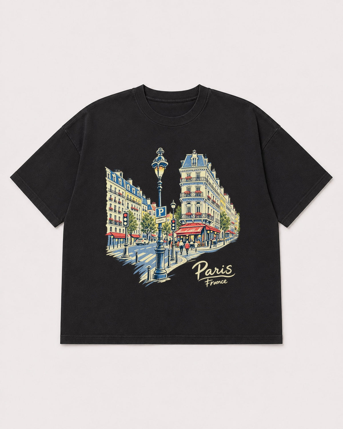 Mockup Boxy Heavyweight Tee Black product