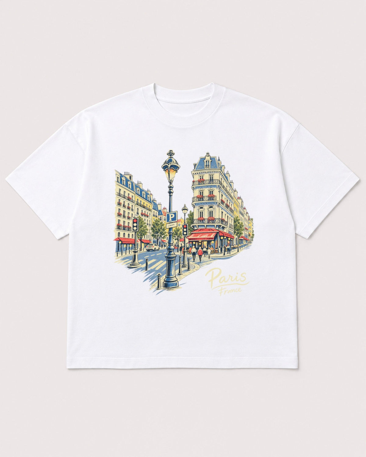 Mockup Boxy Heavyweight Tee White product