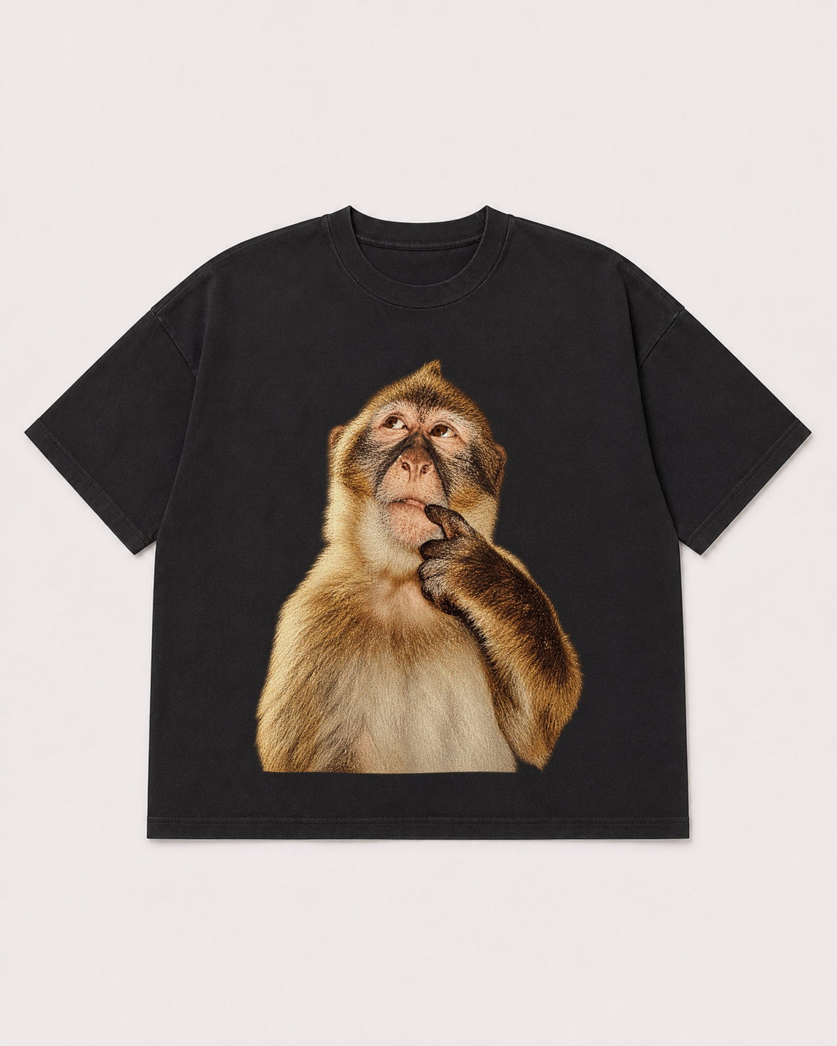 Mockup Boxy Heavyweight Tee Black product