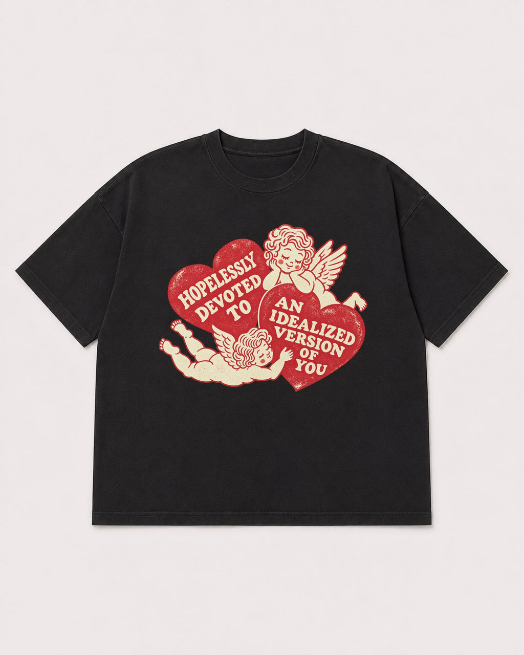 Mockup Boxy Heavyweight Tee Black product