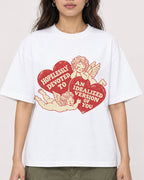 Mockup Boxy Heavyweight Tee White female close-up 02