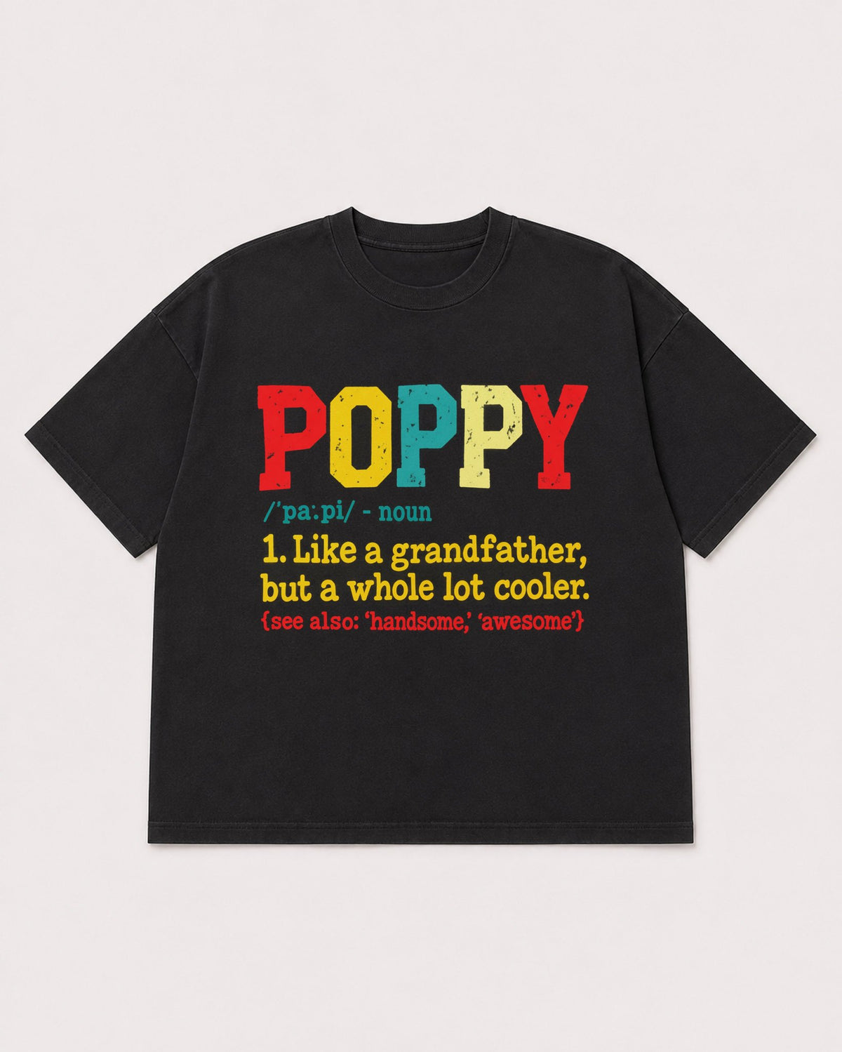 Mockup Boxy Heavyweight Tee Black product