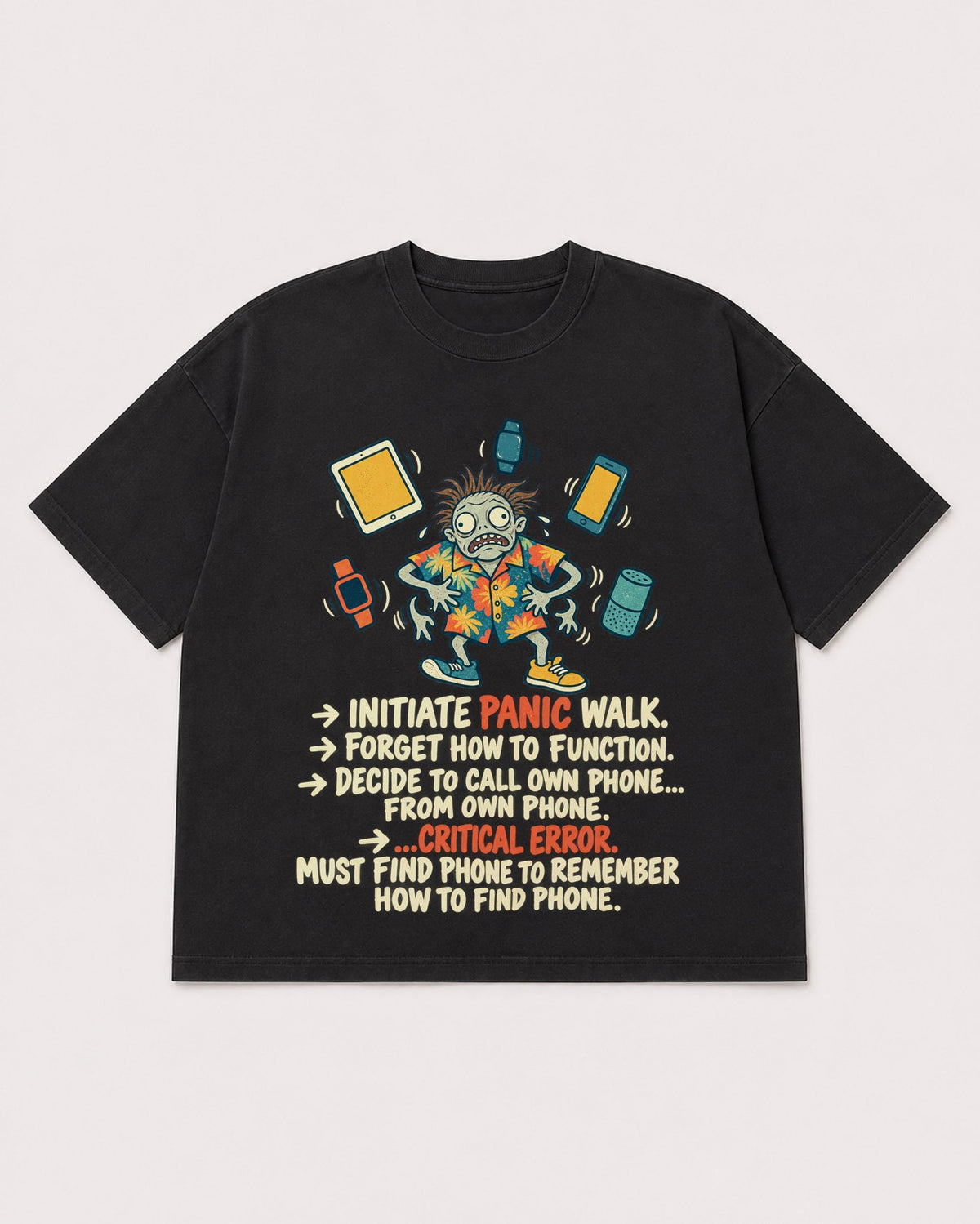 Mockup Boxy Heavyweight Tee Black product
