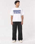 Mockup Boxy Heavyweight Tee White male full-body 10