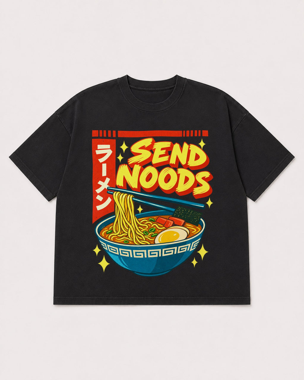 Mockup Boxy Heavyweight Tee Black product