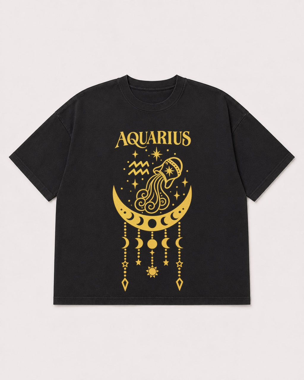 Mockup Boxy Heavyweight Tee Black product
