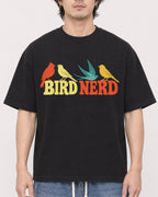 Mockup Boxy Heavyweight Tee Black male close-up 03