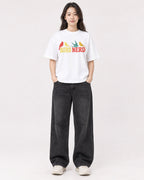 Mockup Boxy Heavyweight Tee White female full-body 03