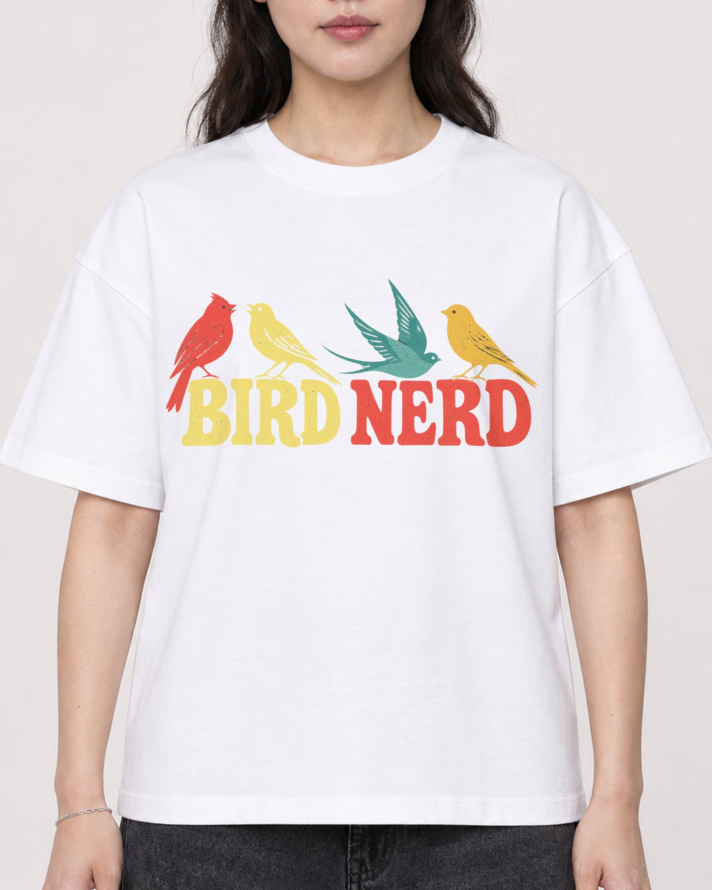 Mockup Boxy Heavyweight Tee White female close-up 03