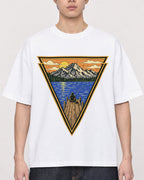 Mockup Boxy Heavyweight Tee White male close-up 01