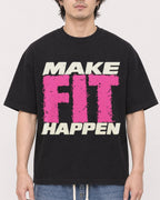 Mockup Boxy Heavyweight Tee Black male close-up 03