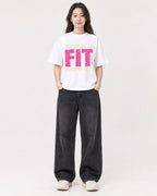 Mockup Boxy Heavyweight Tee White female full-body 03