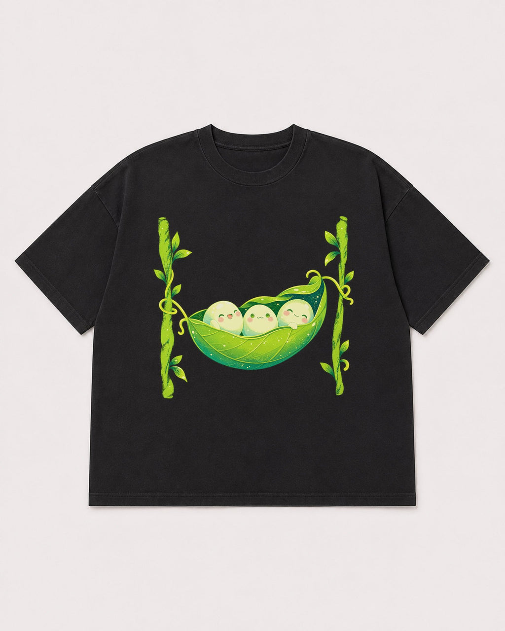 Mockup Boxy Heavyweight Tee Black product
