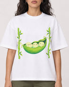 Mockup Boxy Heavyweight Tee White female close-up 07