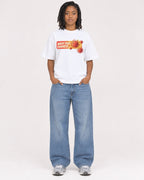 Mockup Boxy Heavyweight Tee White female full-body 15