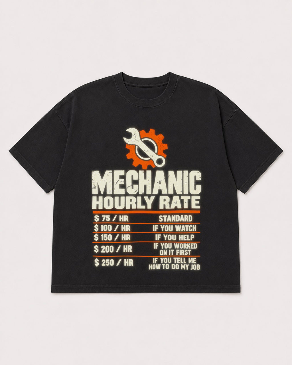 Mockup Boxy Heavyweight Tee Black product