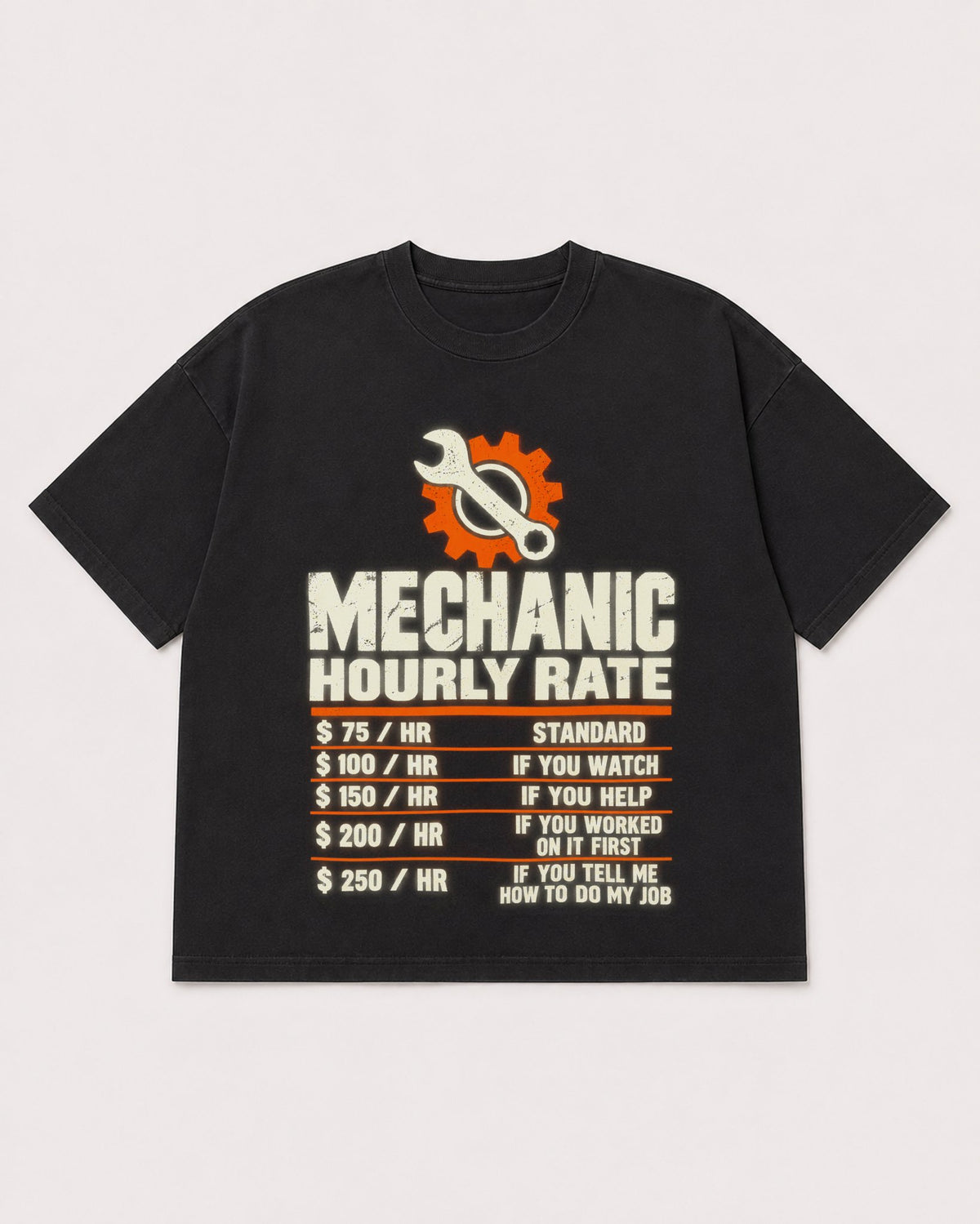 Mockup Boxy Heavyweight Tee Black product