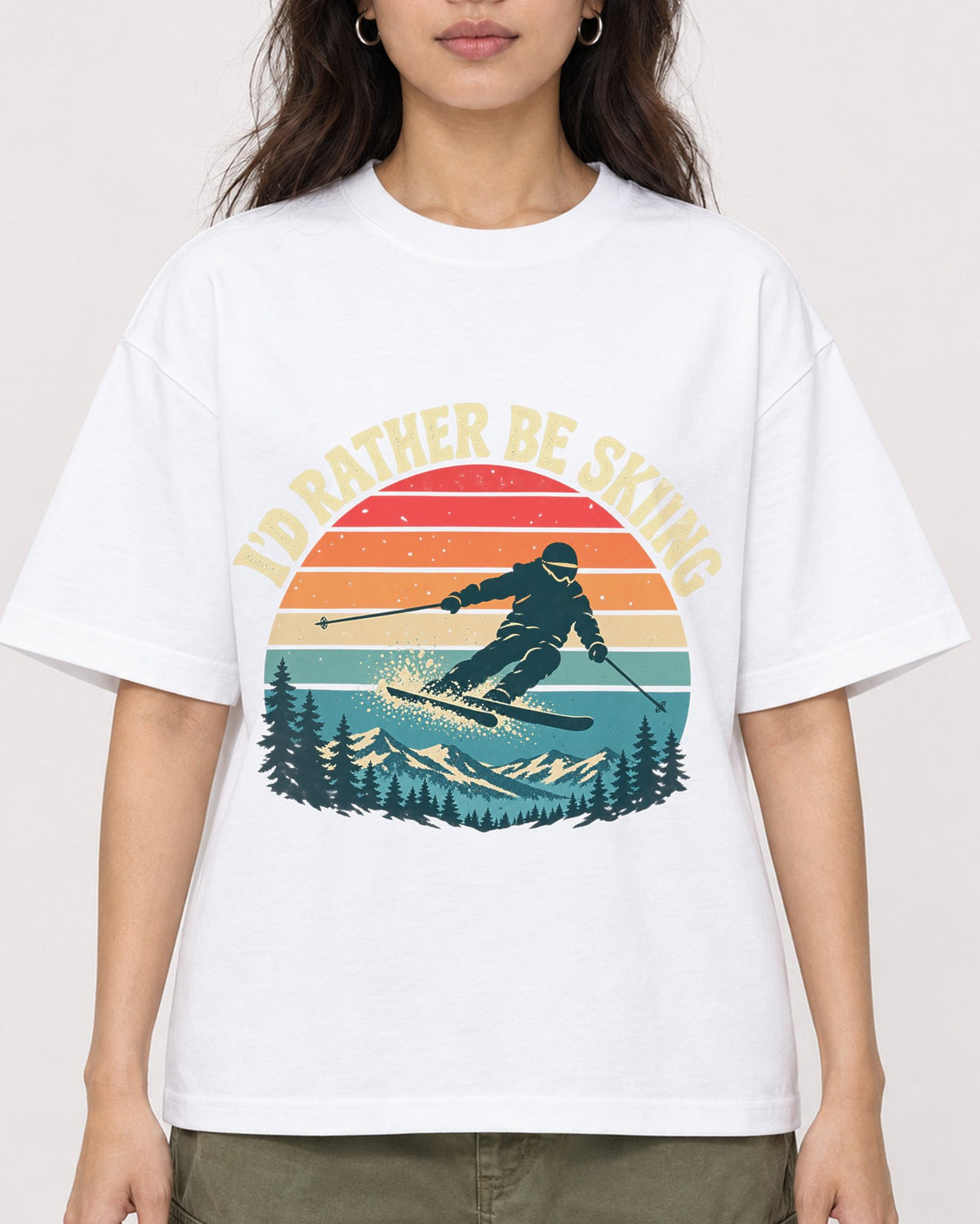 Mockup Boxy Heavyweight Tee White female close-up 02