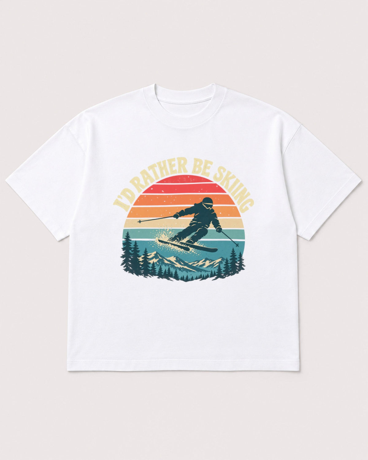Mockup Boxy Heavyweight Tee White product