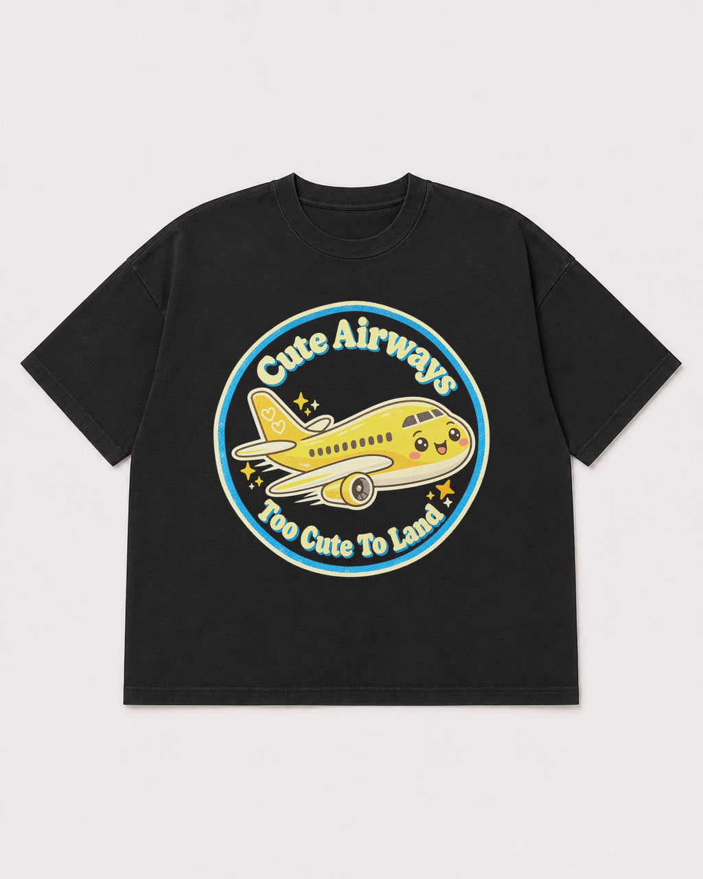 Mockup Boxy Heavyweight Tee Black product