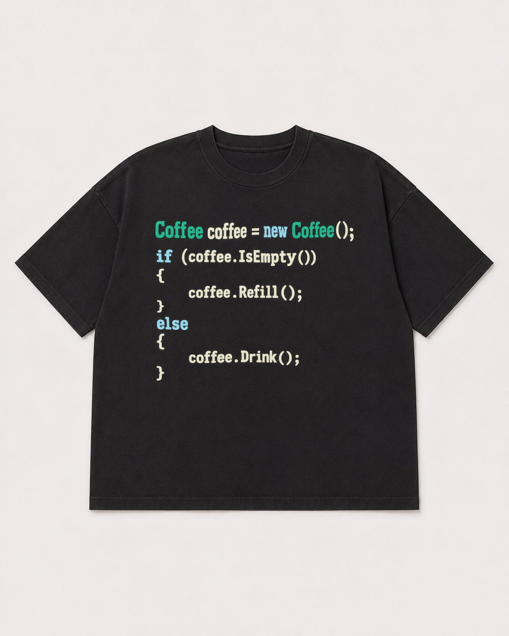 Mockup Boxy Heavyweight Tee Black product