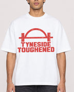 Mockup Boxy Heavyweight Tee White male close-up 10