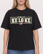 Mockup Boxy Heavyweight Tee Black female close-up 08