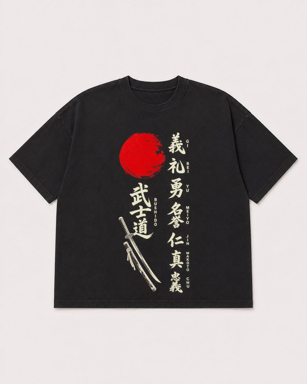 Mockup Boxy Heavyweight Tee Black product