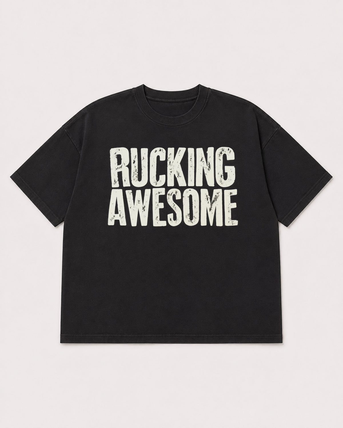 Mockup Boxy Heavyweight Tee Black product