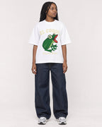 Mockup Boxy Heavyweight Tee White female full-body 04